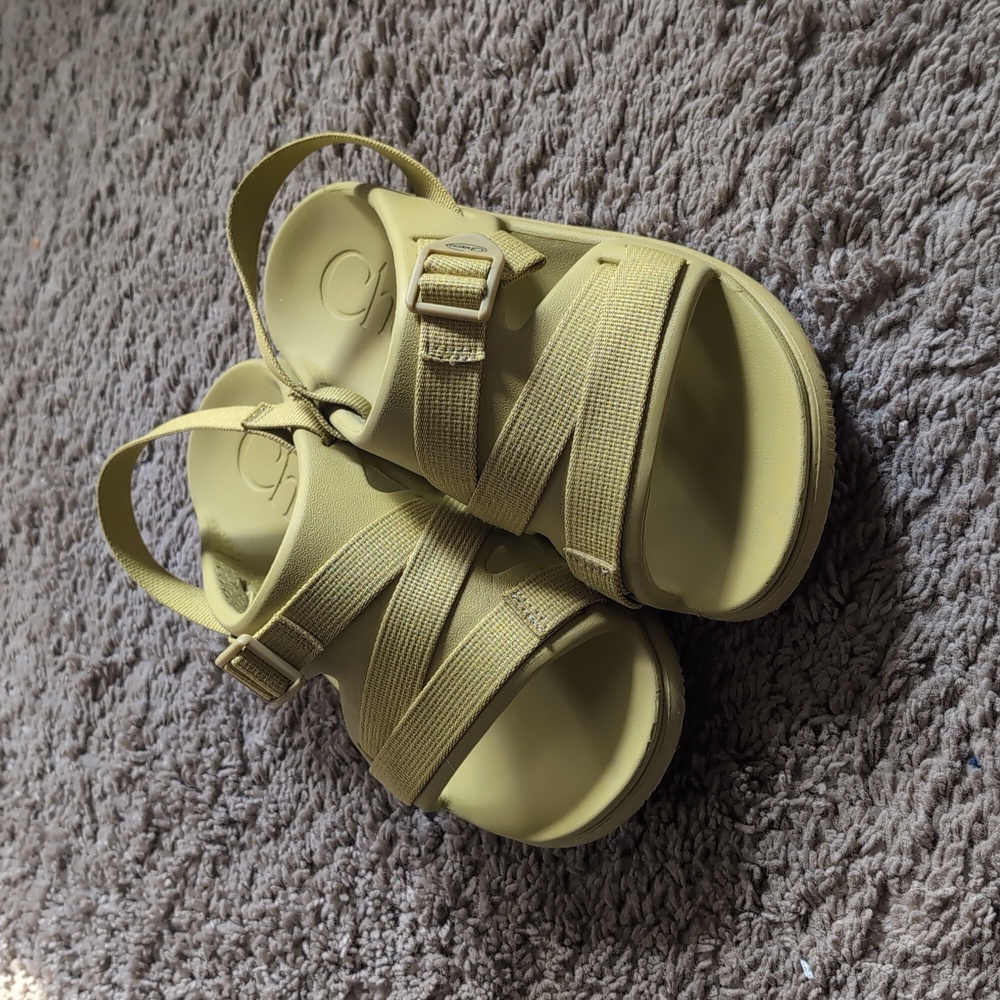 Chaco Chillos Light Tie-Dye Sandals Light Green Size 5 NWOB